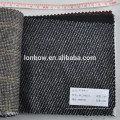 Acción lista de la tela polivinílica de la lana de la tela cruzada negra para el abrigo de los hombres